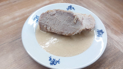 Česneková pečeně v mléce