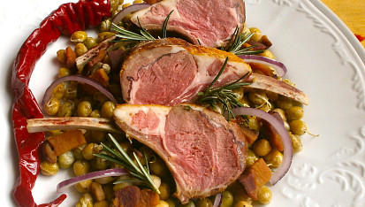 Jehněčí kotletky s pučálkou