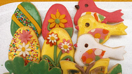 Linecké velikonoční cukroví s marcipánem