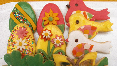 Linecké velikonoční cukroví s marcipánem