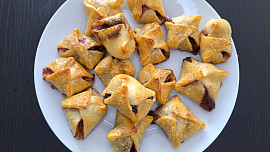 Čokoládovo-jahodové šátečky