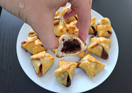 Čokoládovo-jahodové šátečky