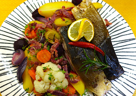 Kapr na citronovém másle a kmínu