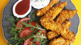 Kuřecí stripsy s pizza příchutí