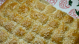 Turecký chléb Ramadan pita - Ramazan pidesi