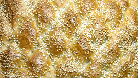 Turecký chléb Ramadan pita - Ramazan pidesi