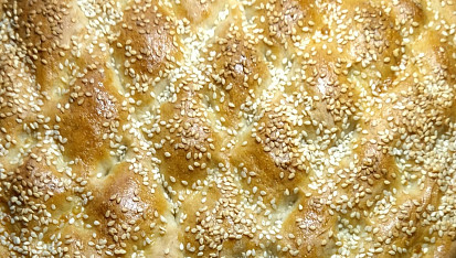 Turecký chléb Ramadan pita - Ramazan pidesi