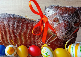 Vláčný beránek z olejového těsta