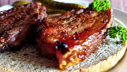 Bůčkové plátky z horkovzdušné fritézy