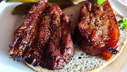 Bůčkové plátky z horkovzdušné fritézy