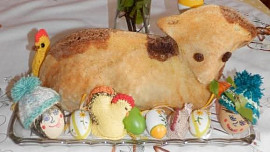 Kokosový dvoubarevný beránek