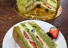 Mechový (špenátový) dort