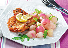 Treska s glazovanou jarní zeleninou