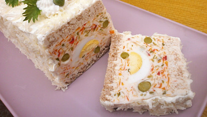 Velikonoční zeleninovo-vaječné řezy