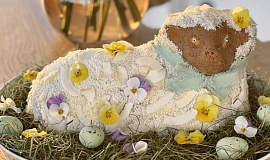 Kokosový beránek s krémem podle Anežky z Peče celá země