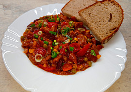 Mexická pánev s vepřovým masem