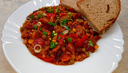 Mexická pánev s vepřovým masem