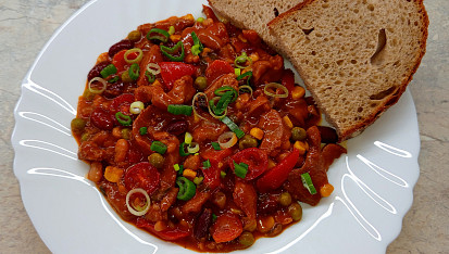 Mexická pánev s vepřovým masem