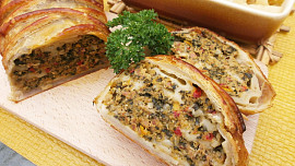 Nádivka v listovém těstě