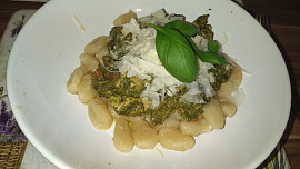 Špenátové gnocchi