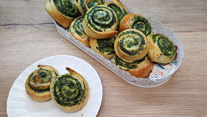 Špenátové šneky podle Míši Landové