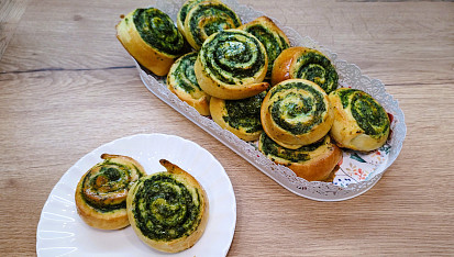 Špenátové šneky podle Míši Landové