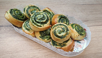 Špenátové šneky podle Míši Landové