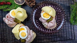 Šunkové chlebíčky podle Mirky van Gils Slavíkové