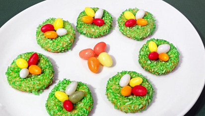 Velikonoční hnízda z lineckého těsta