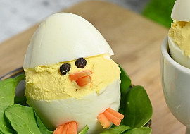 Velikonoční kuřátka z vajíček