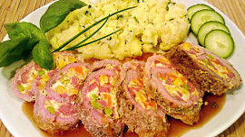 Jarní vepřová roláda