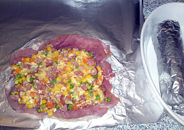 Jarní vepřová roláda