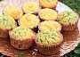 Slané špenátové muffiny s tymiánem