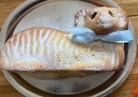 Velikonoční beránek (Toto je můj velikonocní beránek, z tohoto receptu.)