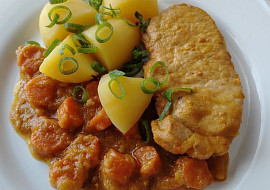 Vepřové karé na mrkvi v papiňáku