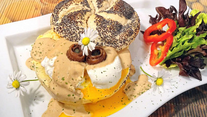 Zastřené vejce se sardelkovou majonézou