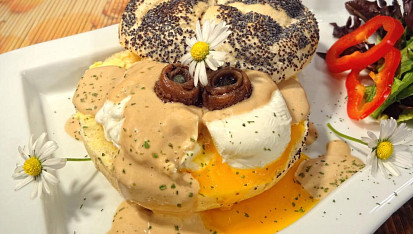 Zastřené vejce se sardelkovou majonézou