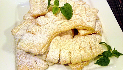 Kokosové hřebeny z listového těsta