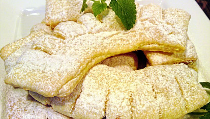 Kokosové hřebeny z listového těsta