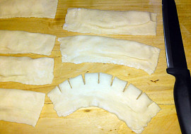 Kokosové hřebeny z listového těsta