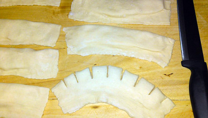 Kokosové hřebeny z listového těsta