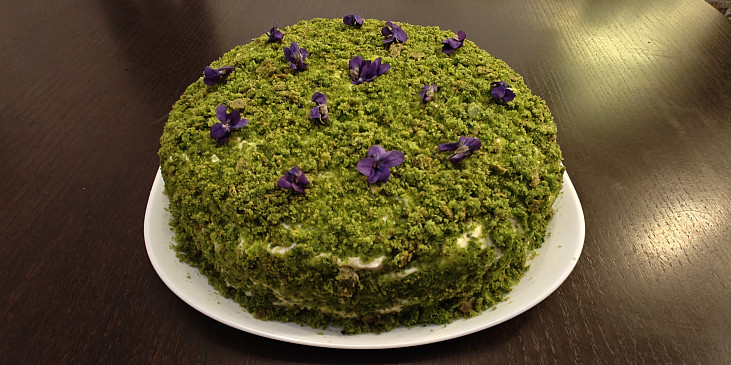 Mechový dort (se špenátem)