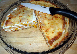 Sladký palačinkový nákyp s tvarohem