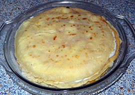 Sladký palačinkový nákyp s tvarohem