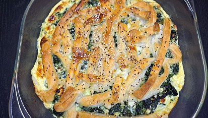 Špenátový koláč à la burek s balkánem