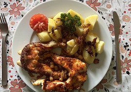 Štika s anglickou slaninou a cibulí (Na podkovy)