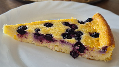 Tvarožník s borůvkami