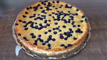 Tvarožník s borůvkami