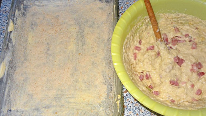 Bramborový bác s uzeným masem