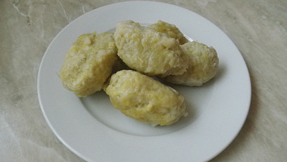 Chlupaté knedlíky maštěné sádlem, Chlupaté knedlíky maštěné sádlem